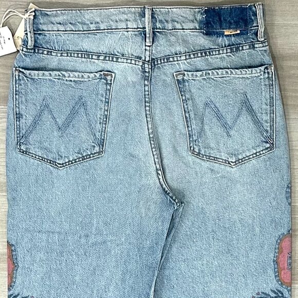 Mother The Maven Sneak High Rise Wide Leg Jeans in Side to Side Size 30 - Picture 10 of 16